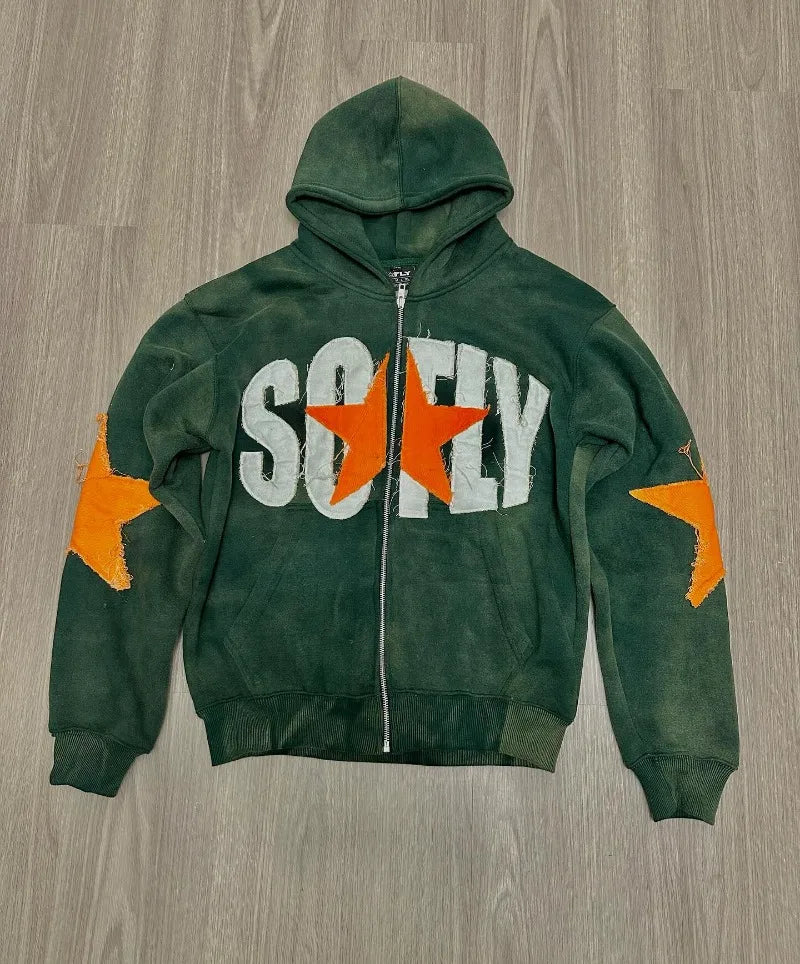 So Fly (Life of a Star) shaggy hooded coat
