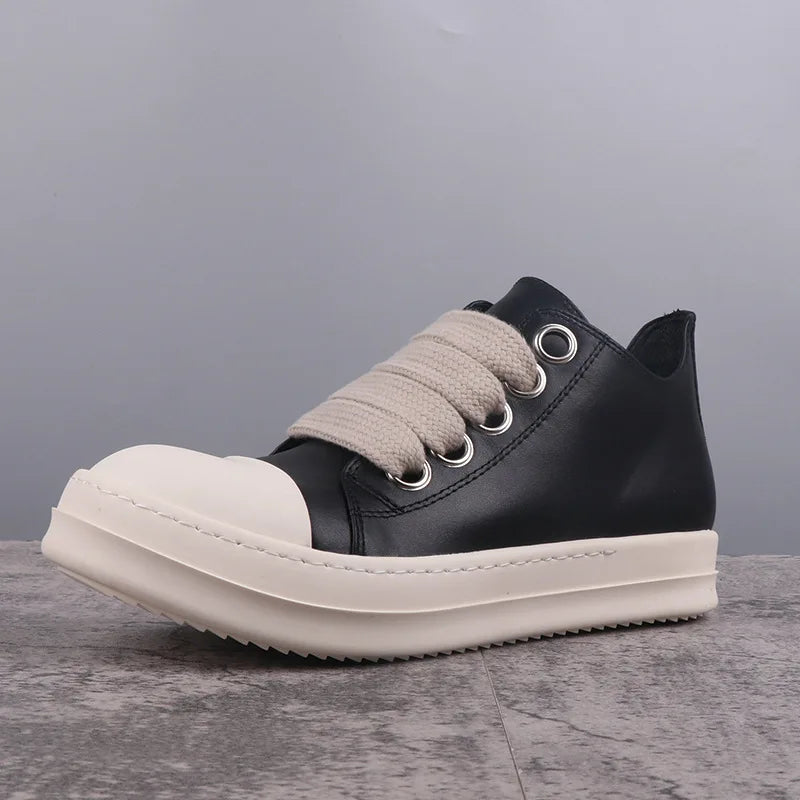 Rick Owens Style Vintage Low Top Luxury  Designers Boots