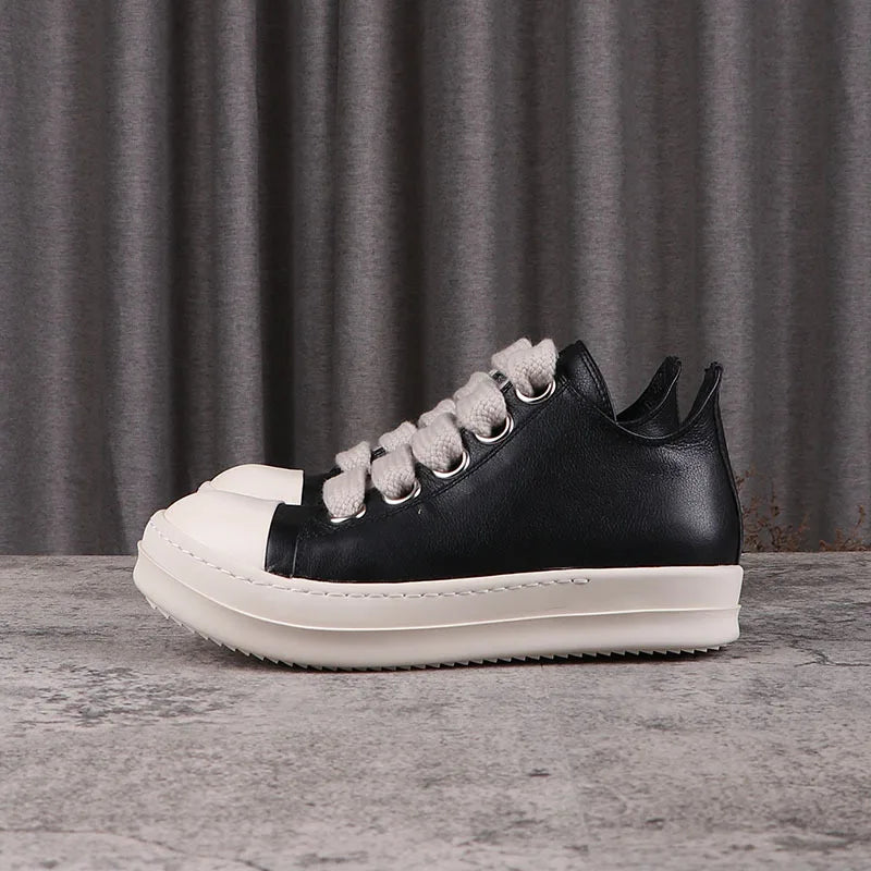 Rick Owens Style Vintage Low Top Luxury  Designers Boots
