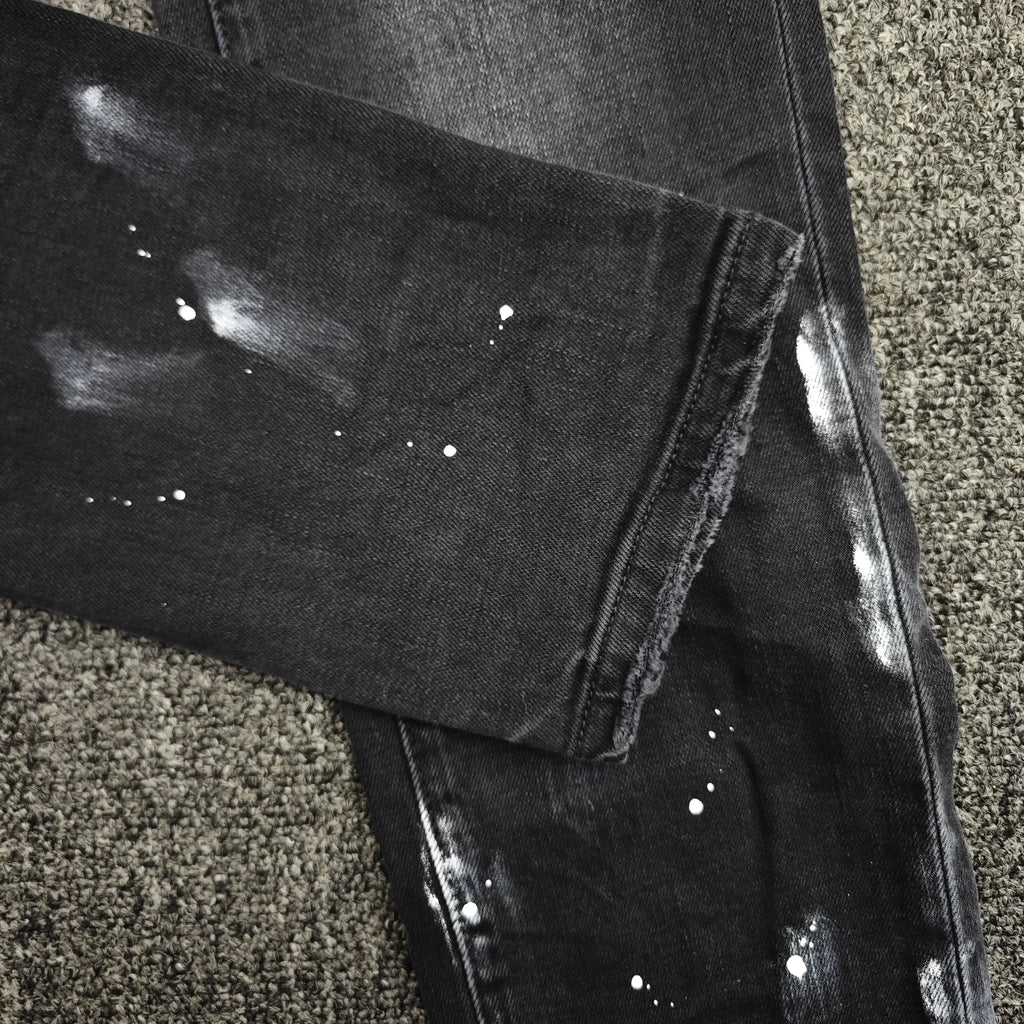 Purple Jeans Black Resin designer jeans 1:1