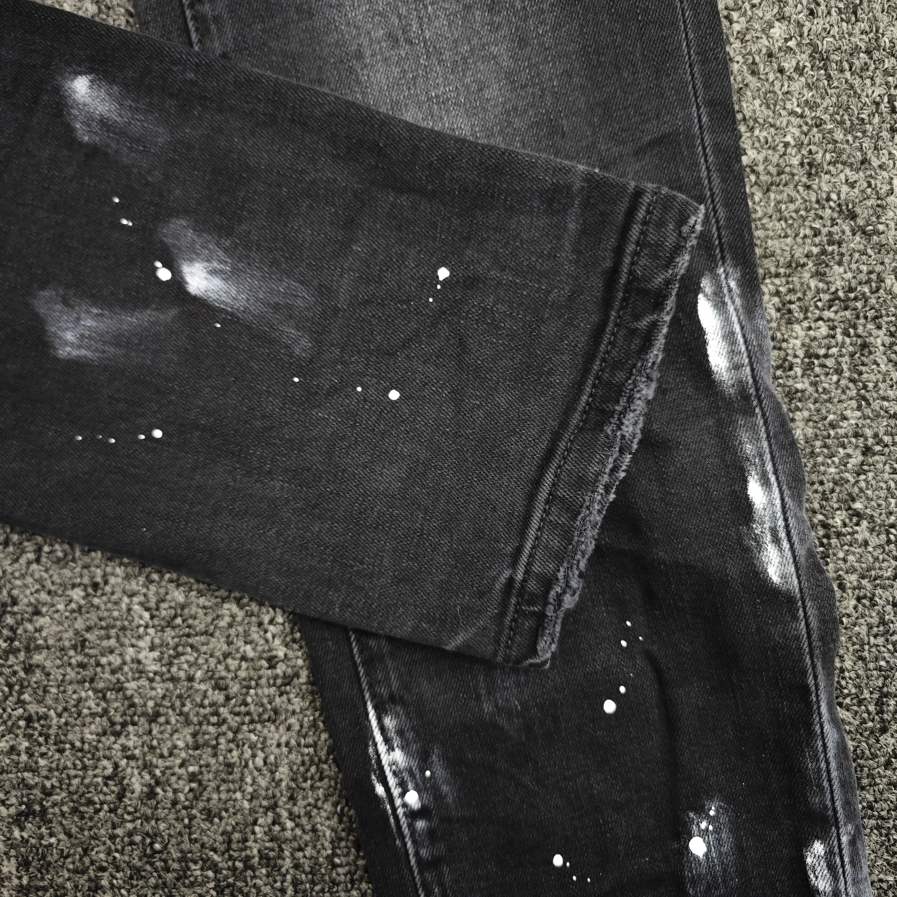 Purple Jeans Black Resin designer jeans 1:1