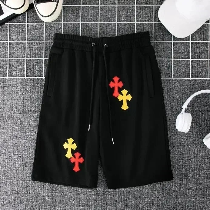 High Quality Cotton Hellstar Studios X4 Shorts Ins The Same European and American High Street Trend Men's and Women's Shorts