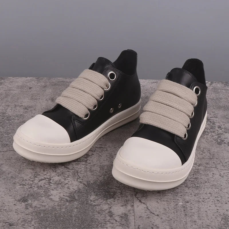 Rick Owens Style Vintage Low Top Luxury  Designers Boots