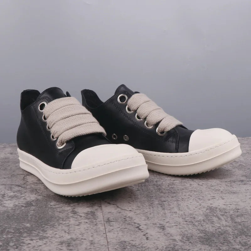 Rick Owens Style Vintage Low Top Luxury  Designers Boots