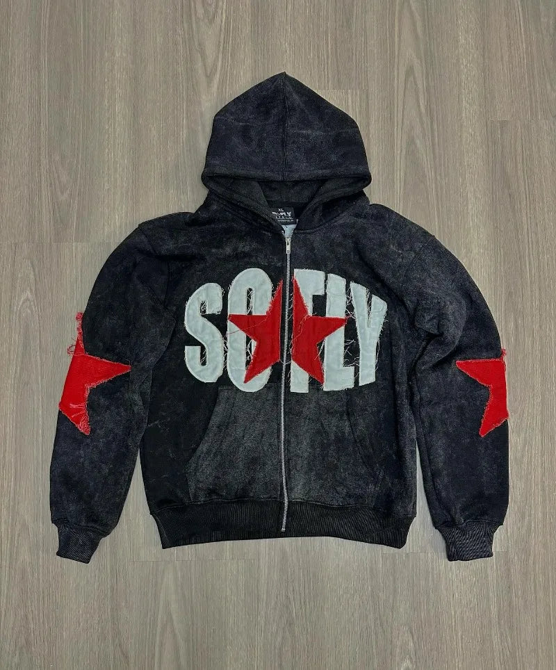 So Fly (Life of a Star) shaggy hooded coat