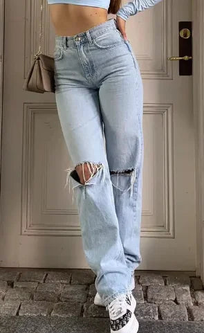 Ins Commuter Blue Cotton Denim Jeans